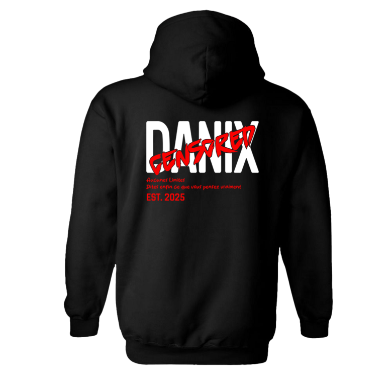 Sweat à capuche DANIX CENSORED EST.2025